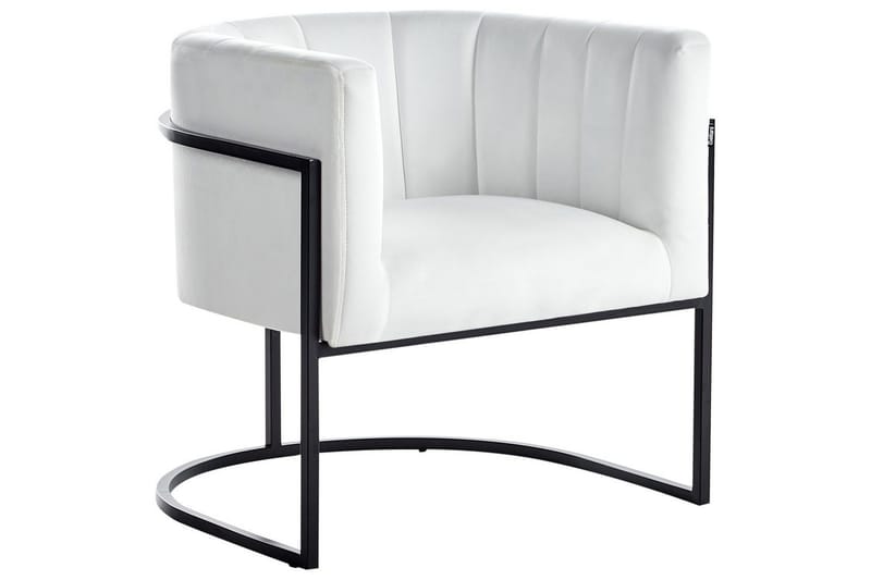 Fåtölj Larvik II Vit/Svart, Vit/Svart