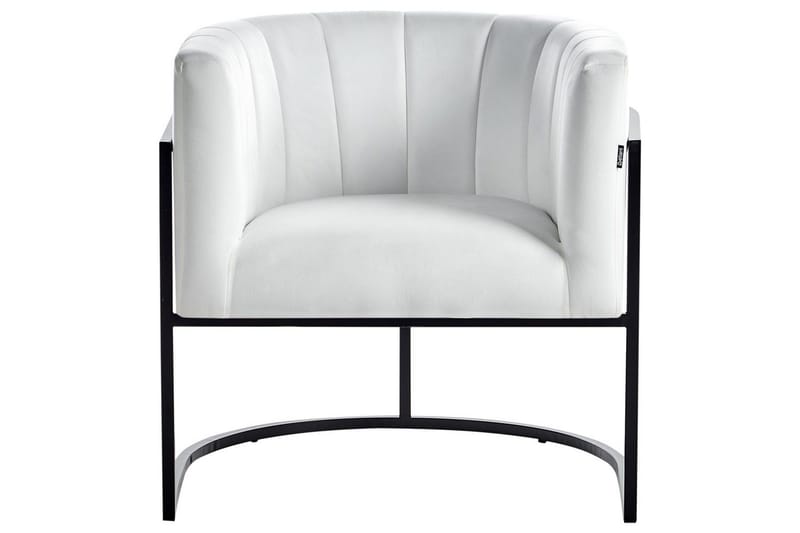 Fåtölj Larvik II Vit/Svart - Vit/Svart - Möbler - Fåtölj & stolar - Fåtölj