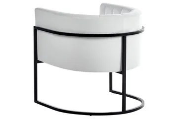 Fåtölj Larvik II Vit/Svart - Vit/Svart - Möbler - Fåtölj & stolar - Fåtölj