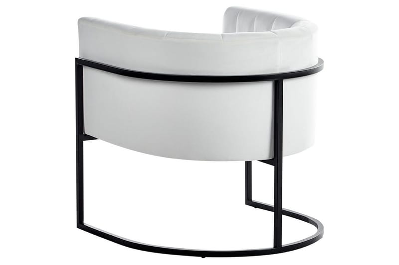 Fåtölj Larvik II Vit/Svart - Vit/Svart - Möbler - Fåtölj & stolar - Fåtölj