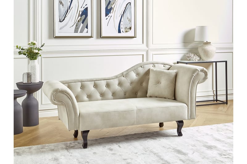 Lattes Schäslong 192 cm Höger - Beige - Möbler - Fåtölj & stolar - Fåtölj - Liggfåtölj
