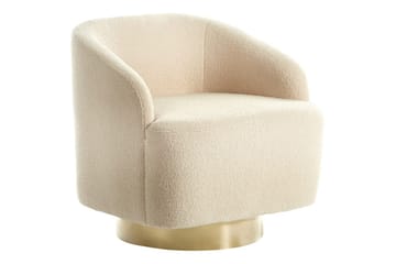 Fåtölj Lavik Beige/guld - Beige/guld - Möbler - Fåtölj & stolar - Fåtölj