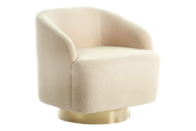 Fåtölj Lavik Beige/guld - Beige/guld - Möbler - Fåtölj & stolar - Fåtölj