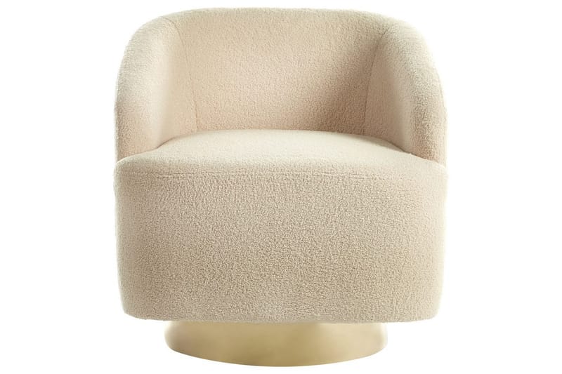 Fåtölj Lavik Beige/guld - Beige/guld - Möbler - Fåtölj & stolar - Fåtölj
