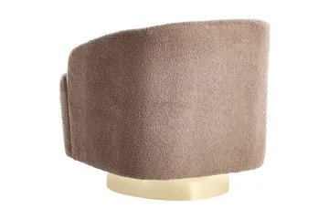 Fåtölj Lavik Brun/Guld - Brun/Guld - Möbler - Fåtölj & stolar - Fåtölj