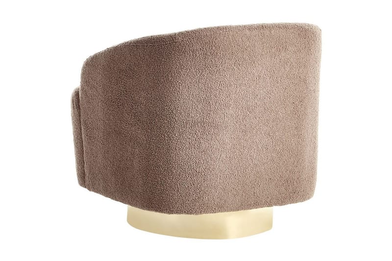 Fåtölj Lavik Brun/Guld - Brun/Guld - Möbler - Fåtölj & stolar - Fåtölj