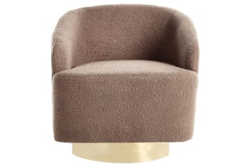 Fåtölj Lavik Brun/Guld - Brun/Guld - Möbler - Fåtölj & stolar - Fåtölj