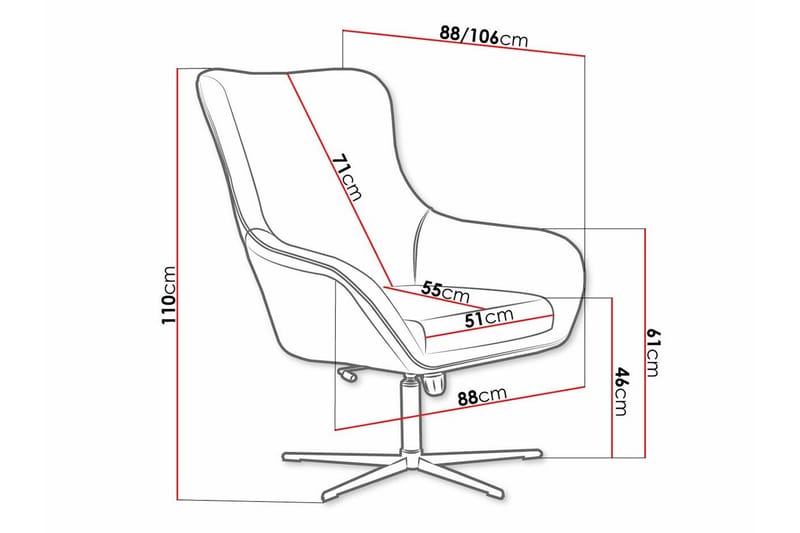 Laytown Fåtölj Beige/Black - Möbler - Fåtölj & stolar - Fåtölj
