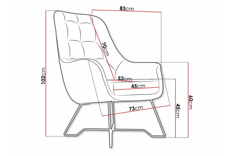 Laytown Fåtölj Dark grey - Möbler - Fåtölj & stolar - Fåtölj