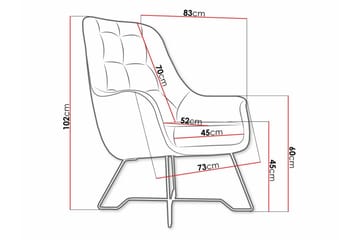 Laytown Fåtölj i Sammet - Cognac - Möbler - Fåtölj & stolar - Fåtölj - Sammetsfåtölj