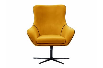 Laytown Modern Fåtölj i Sammet - Gul - Möbler - Fåtölj & stolar - Fåtölj - Sammetsfåtölj
