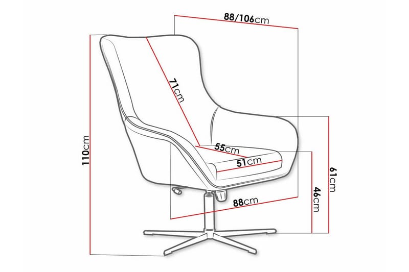 Laytown Modern Fåtölj i Sammet med Metallunderrede - Marinblå - Möbler - Fåtölj & stolar - Fåtölj - Sammetsfåtölj