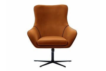Laytown Modern Fåtölj i Sammet - Orange - Möbler - Fåtölj & stolar - Fåtölj - Sammetsfåtölj