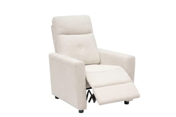 Leia Manuell Reclinerfåtölj i Tyg - Beige - Möbler - Fåtölj & stolar - Fåtölj - Biofåtölj & reclinerfåtölj