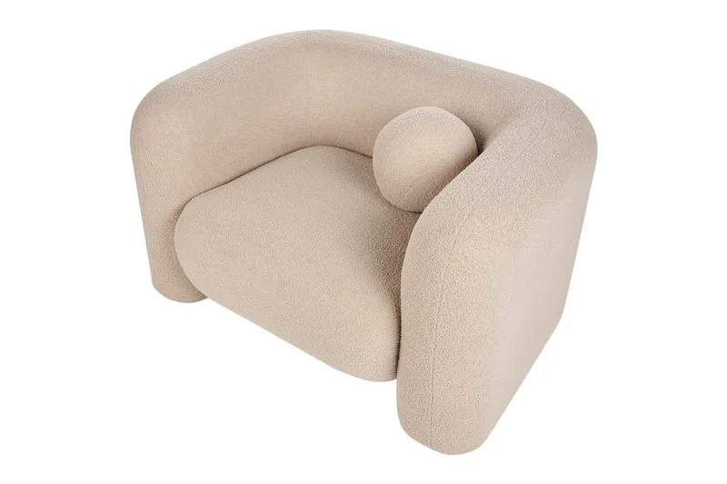 Fåtölj Leiren - Beige/Bouclé - Möbler - Fåtölj & stolar - Fåtölj