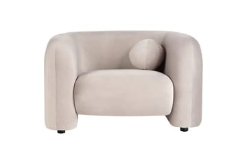 Fåtölj Leiren - Taupe/Sammet - Möbler - Fåtölj & stolar - Fåtölj