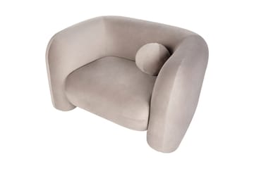 Fåtölj Leiren - Taupe/Sammet - Möbler - Fåtölj & stolar - Fåtölj