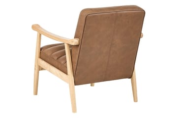 Fåtölj Leknes - Brunt, ljust trä - Möbler - Fåtölj & stolar - Fåtölj
