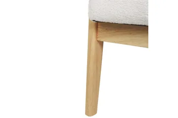 Fåtölj Leknes - Vit, ljust trä - Möbler - Fåtölj & stolar - Fåtölj