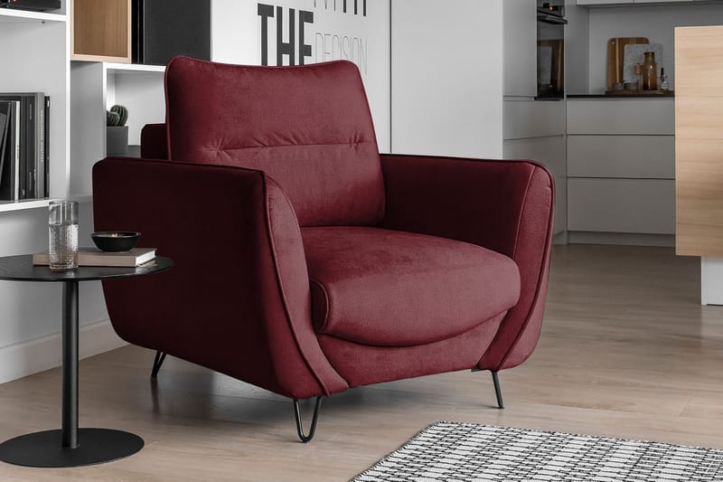 Lence Fåtölj - Röd - Möbler - Fåtölj & stolar - Fåtölj