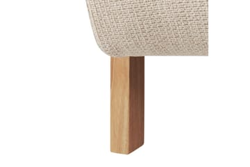Fåtölj Lesja - Ljusbeige, ljust trä/Polyester - Möbler - Fåtölj & stolar - Fåtölj