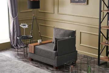 Algeria Schäslongfåtölj - Antracit - Möbler - Fåtölj & stolar - Fåtölj - Liggfåtölj