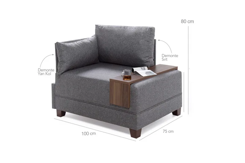 Algeria Schäslongfåtölj - Brun - Möbler - Fåtölj & stolar - Fåtölj - Liggfåtölj
