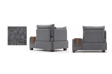 Algeria Schäslongfåtölj - Grå - Möbler - Fåtölj & stolar - Fåtölj - Liggfåtölj