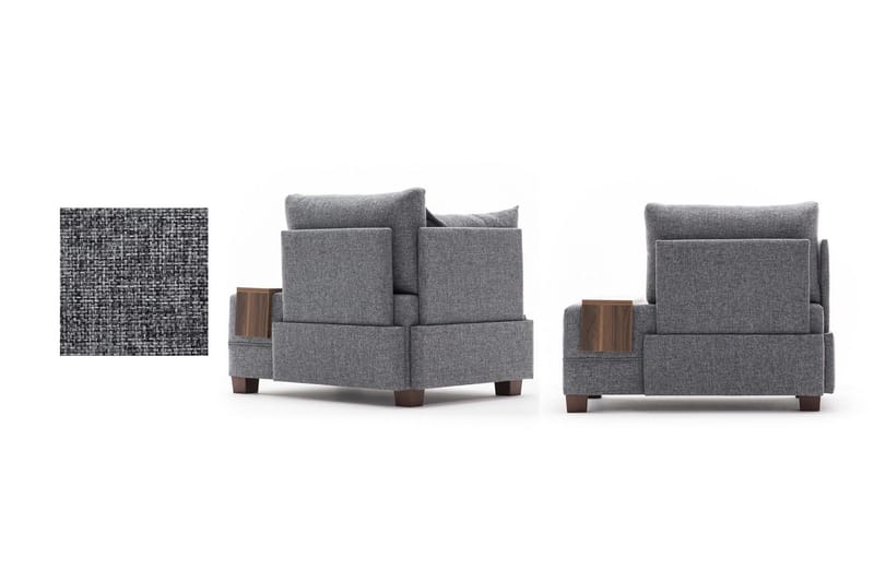 Algeria Schäslongfåtölj - Grå - Möbler - Fåtölj & stolar - Fåtölj - Liggfåtölj