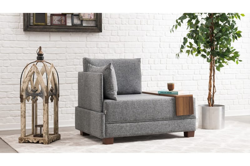 Algeria Schäslongfåtölj - Grå - Möbler - Fåtölj & stolar - Fåtölj - Liggfåtölj