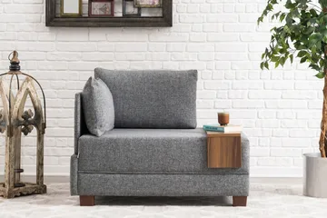 Algeria Schäslongfåtölj - Grå - Möbler - Fåtölj & stolar - Fåtölj - Liggfåtölj