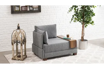 Algeria Schäslongfåtölj - Grå - Möbler - Fåtölj & stolar - Fåtölj - Liggfåtölj