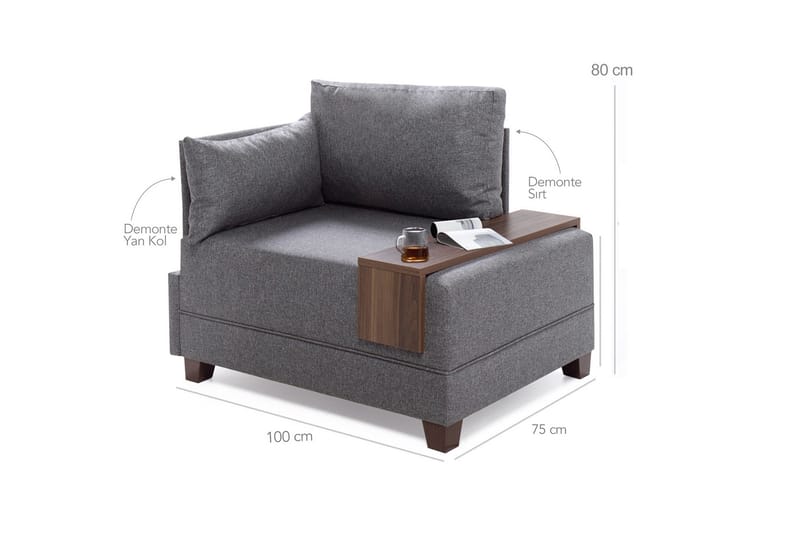 Algeria Schäslongfåtölj - Röd - Möbler - Fåtölj & stolar - Fåtölj - Liggfåtölj