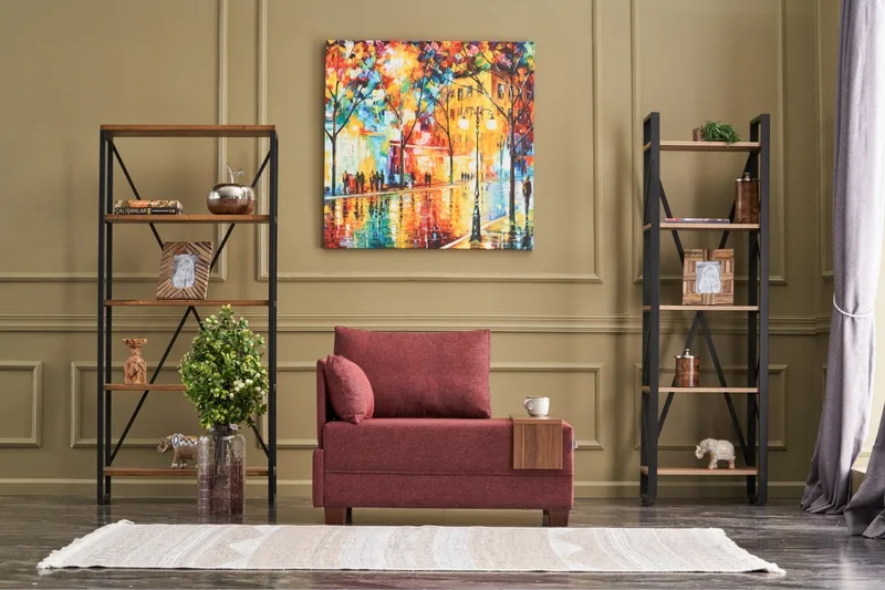 Algeria Schäslongfåtölj - Röd - Möbler - Fåtölj & stolar - Fåtölj - Liggfåtölj