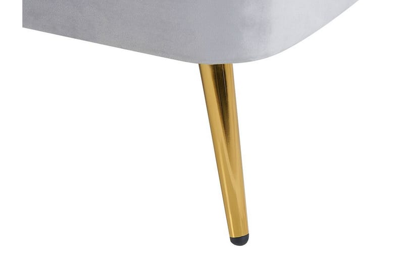 Allier Schäslong Vänster - Sammet/Grå - Möbler - Fåtölj & stolar - Fåtölj - Liggfåtölj