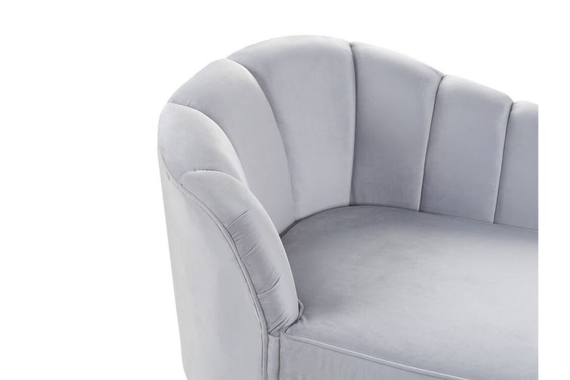 Allier Schäslong Vänster - Sammet/Grå - Möbler - Fåtölj & stolar - Fåtölj - Liggfåtölj