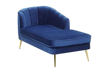 Allier Schäslong Vänster - Sammet/Koboltblå - Möbler - Fåtölj & stolar - Fåtölj - Liggfåtölj