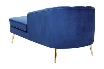 Allier Schäslong Vänster - Sammet/Koboltblå - Möbler - Fåtölj & stolar - Fåtölj - Liggfåtölj