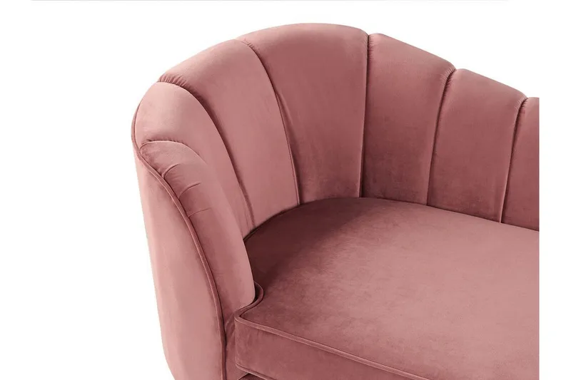 Allier Schäslong Vänster - Sammet/Rosa - Möbler - Fåtölj & stolar - Fåtölj - Liggfåtölj