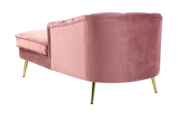 Allier Schäslong Vänster - Sammet/Rosa - Möbler - Fåtölj & stolar - Fåtölj - Liggfåtölj