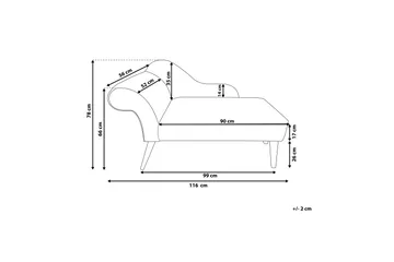 Biarritz Schäslong - Grå - Möbler - Fåtölj & stolar - Fåtölj - Liggfåtölj