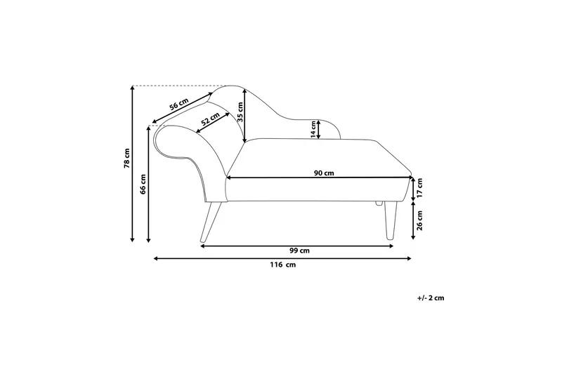 Biarritz Schäslong - Grå - Möbler - Fåtölj & stolar - Fåtölj - Liggfåtölj