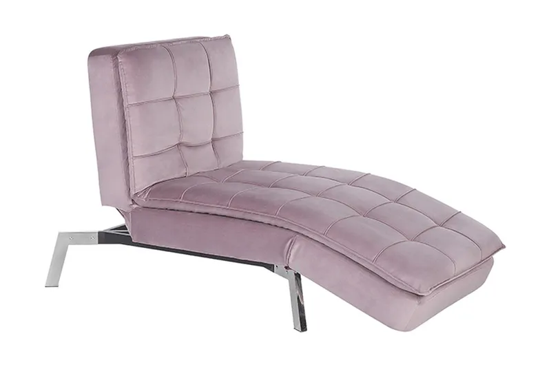 Karyne Schäslong Sammet - Rosa - Möbler - Fåtölj & stolar - Fåtölj - Liggfåtölj