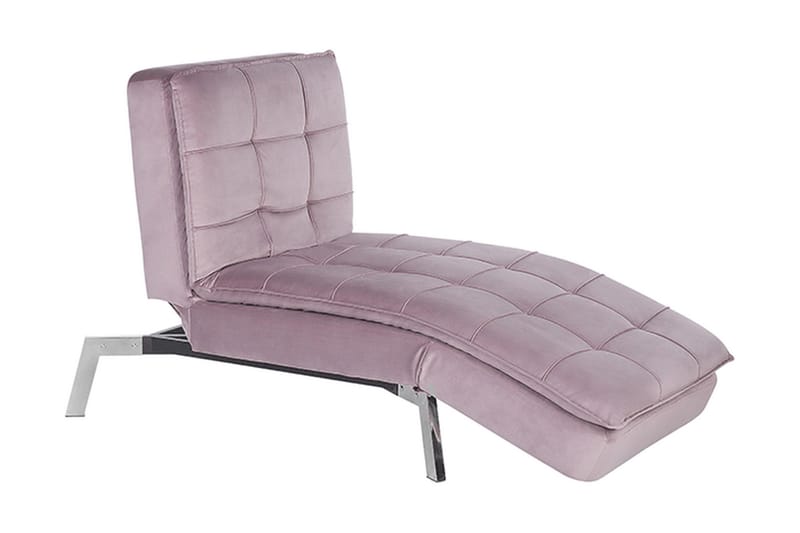 Karyne Schäslong Sammet - Rosa - Möbler - Fåtölj & stolar - Fåtölj - Liggfåtölj