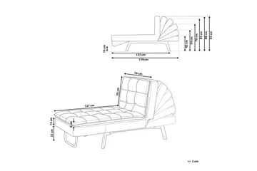 Karyne Schäslong Sammet - Rosa - Möbler - Fåtölj & stolar - Fåtölj - Liggfåtölj