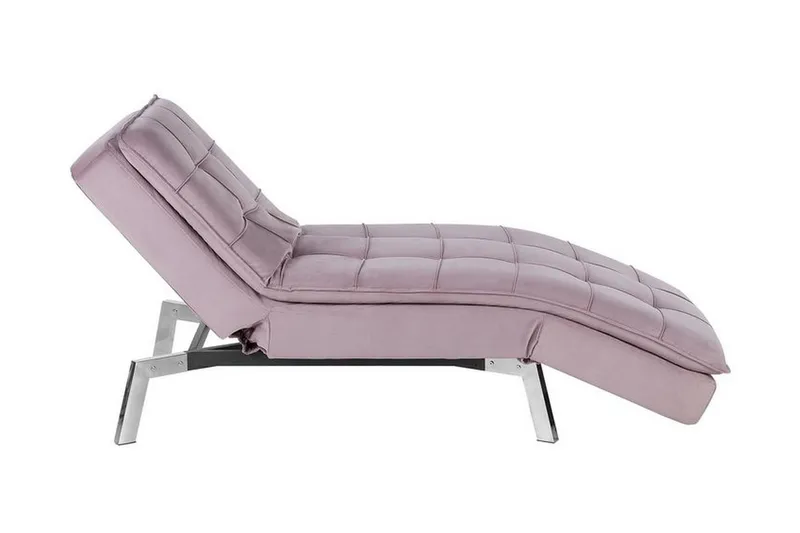 Karyne Schäslong Sammet - Rosa - Möbler - Fåtölj & stolar - Fåtölj - Liggfåtölj