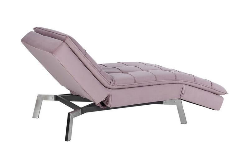 Karyne Schäslong Sammet - Rosa - Möbler - Fåtölj & stolar - Fåtölj - Liggfåtölj