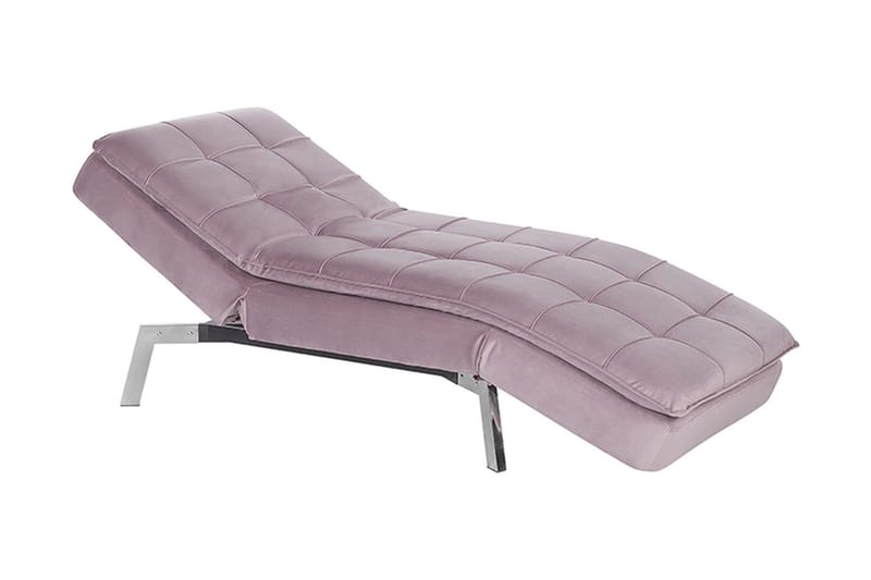 Karyne Schäslong Sammet - Rosa - Möbler - Fåtölj & stolar - Fåtölj - Liggfåtölj