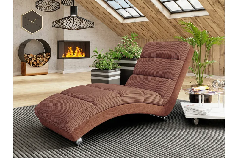 Kintore Liggfåtölj 62 cm 84x NO_BRAND Brown - Möbler - Fåtölj & stolar - Fåtölj - Liggfåtölj