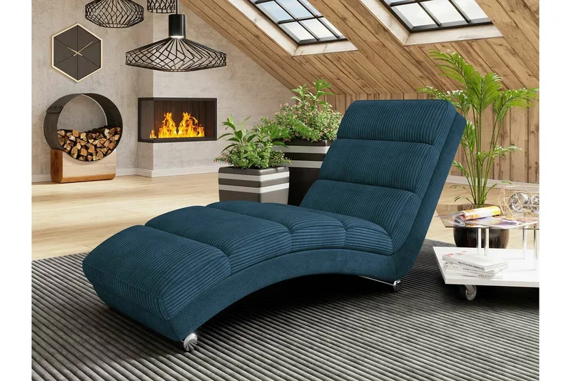 Kintore Liggfåtölj 62 cm 84x NO_BRAND Dark blue - Möbler - Fåtölj & stolar - Fåtölj - Liggfåtölj